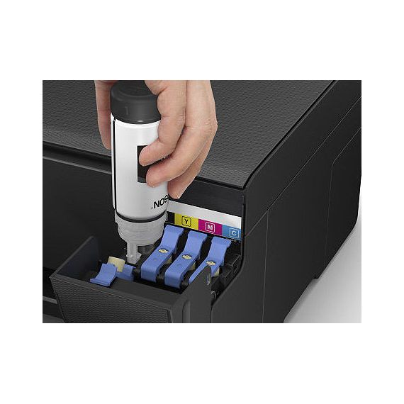 EPSON ECOTANK L3150 COLOR PRINTER/COPIER/COLOR SCANNER, WIFI & WIFI DIRECT, A4, 5760 X 1440 DPI, 33 PPM MONOCHROME/ 15PPM COLOR, USB 2.0, BLACK INK (8100 PAGES 5%), COLOR INK (6500 PAGES 5%), NO CABLE USB WWW