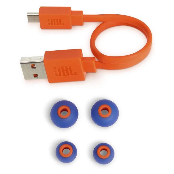 JBL TUNE T110BT BLUE BLUETOOTH WIRELESS IN-EAR HEADPHONES, 20HZ-20KHZ, 16 OHMS, 96DB, MICROPHONE, REMOTE, BT4.0, 120 MAH LITHIUM-ION POLYMER UP TO 6 HOURS, JBLT110BTBLU (CASTI CU MICROFON FARA FIR JBL / БЕСПРОВОДНЫЕ НАУШНИКИ С МИКРОФОНОМ JBL)