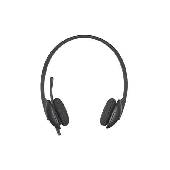 LOGITECH H340 BLACK USB HEADSET, HEADSET: 20HZ-20KHZ, MICROPHONE: 100HZ-10KHZ, 1.8M CABLE, 981-000475