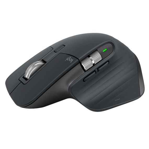 МЫШЬ БЕСПРОВОДНАЯ LOGITECH MX MASTER 3 GRAPHITE WIRELESS MOUSE, 2.4GHZ WIRELESS+BLUETOOTH, DARKFIELD HIGH PRECISION, USB UNIFYING RECEIVER, RECHARGEABLE LI-PO (500 MAH) BATTERY, 910-005694 (MOUSE FARA FIR/БЕСПРОВОДНАЯ МЫШЬ)