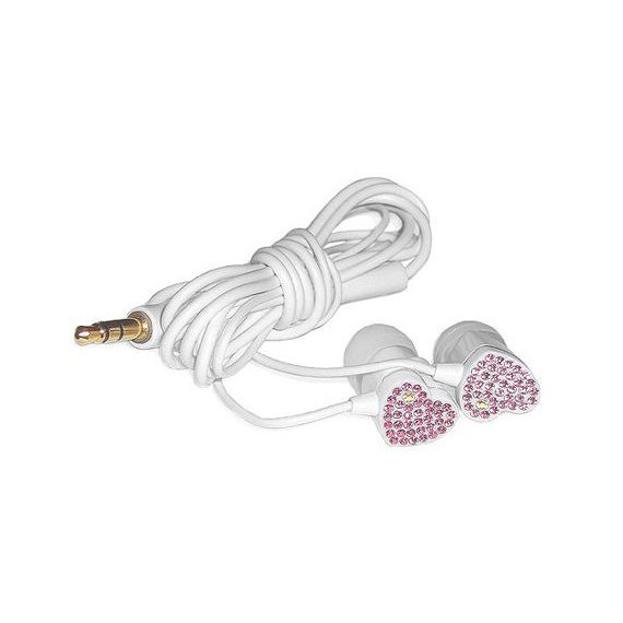 E11000 ELECOM HEART "GEM DROPS" JEWEL TYPE STEREO HEADPHONES -