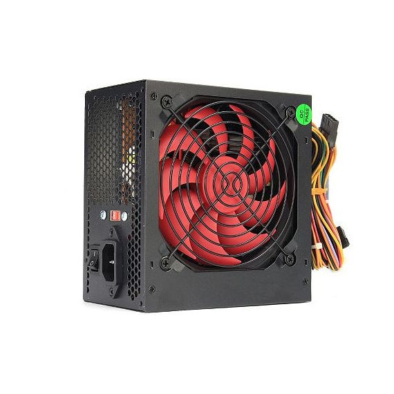 БЛОК ПИТАНИЯ 650W ATX POWER SUPPLY HPC ATX-650W, 650W, 24 PIN, 8 PIN(4+4), 2X 8PIN(6+2). 4XSATA CABLES, 120MM RED FAN, BLACK (SURSA DE ALIMENTARE/БЛОК ПИТАНИЯ)