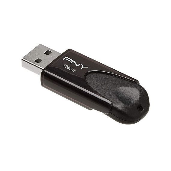 128GB USB FLASH DRIVE PNY ATTACHE 4, BLACK, USB 2.0, FD128ATT4-EF