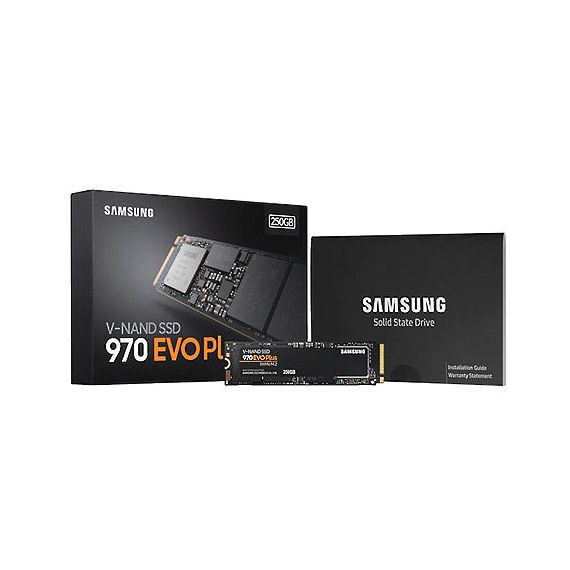250GB SSD NVME M.2 GEN3 X4 TYPE 2280 SAMSUNG 970 EVO PLUS MZ-V7S250BW, READ 3500MB/S, WRITE 2300MB/S
