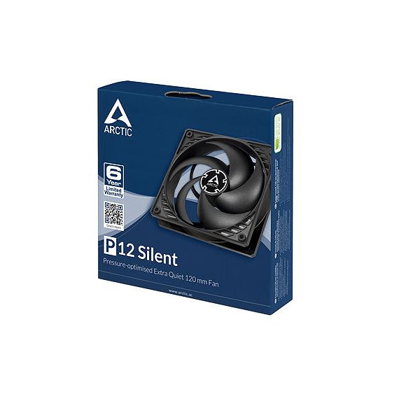 CASE/CPU FAN ARCTIC P12 SILENT, 120X120X25 MM, 3-PIN, 1050RPM, NOISE 0.08 SONE