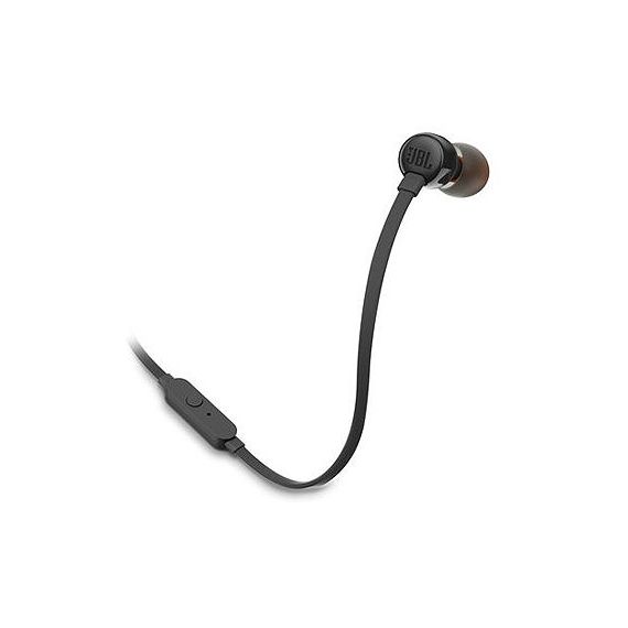 JBL T110 BLACK IN-EAR HEADPHONES, 20HZ-20KHZ, MICROPHONE, REMOTE, CABLE, JBLT110BLK
