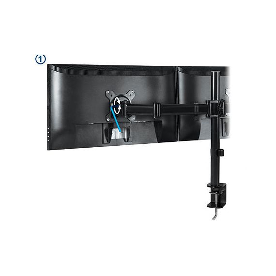 ARCTIC Z2 BASIC MONITOR ARM FOR 2 MONITORS, 13"-27", +90