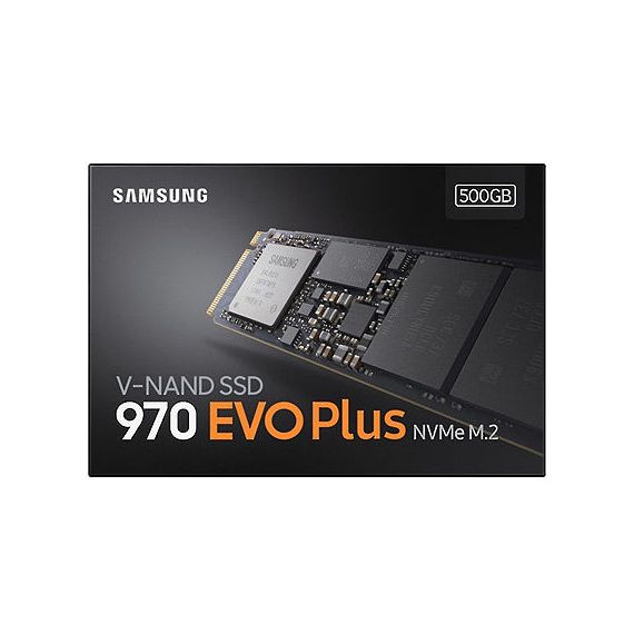 500GB SSD NVME M.2 GEN3 X4 TYPE 2280 SAMSUNG 970 EVO PLUS MZ-V7S500BW, READ 3500MB/S, WRITE 3200MB/S