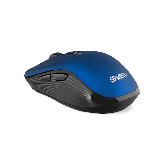 МЫШЬ SVEN RX-560SW WIRELESS BLUE, OPTICAL MOUSE, 2.4GHZ, NANO RECEIVER, 800/1200/1600DPI, 5+1(SCROLL WHEEL) SILENT BUTTONS, SWITCHING DPI MODES, RUBBER SCROLL WHEEL, BLUE (MOUSE/МЫШЬ)