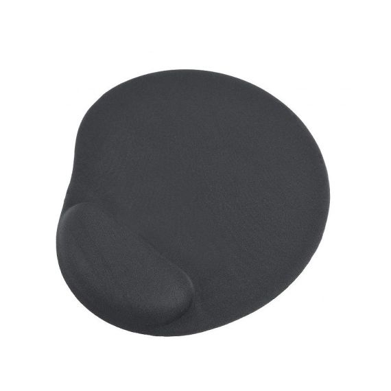 КОВРИК ДЛЯ МЫШИ GEMBIRD MP-GEL-BK BLACK GEL MOUSE PAD WITH WRIST REST