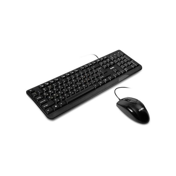 КЛАВИАТУРА+МЫШЬ SVEN KB-S330C, KEYBOARD + MOUSE, WATERPROOF DESIGN, CLASSIC FULLSIZE LAYOUT, USB, BLACK