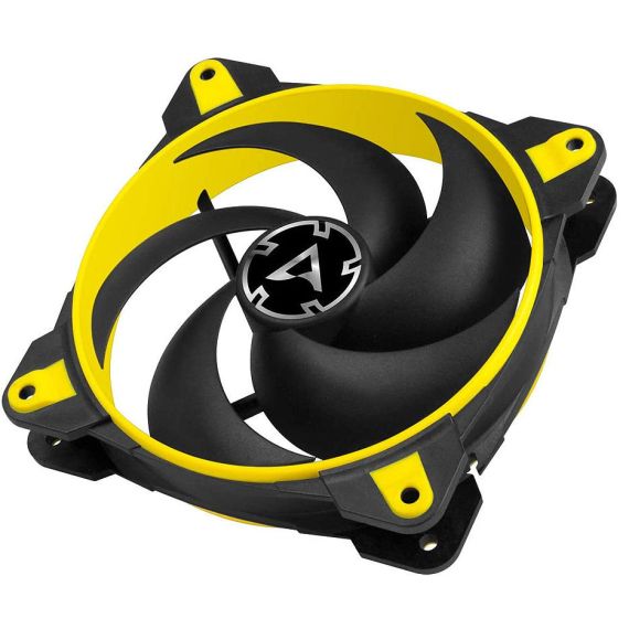 CASE/CPU FAN ARCTIC BIONIX P120 YELLOW, PRESSURE-OPTIMISED GAMING FAN WITH PWM PST, 120X120X27 MM, 4-PIN-CONNECTOR + 4-PIN-SOCKET, 200-2100RPM, NOISE 0.45 SONE, 67.56 CFM / 114.9 M3/H