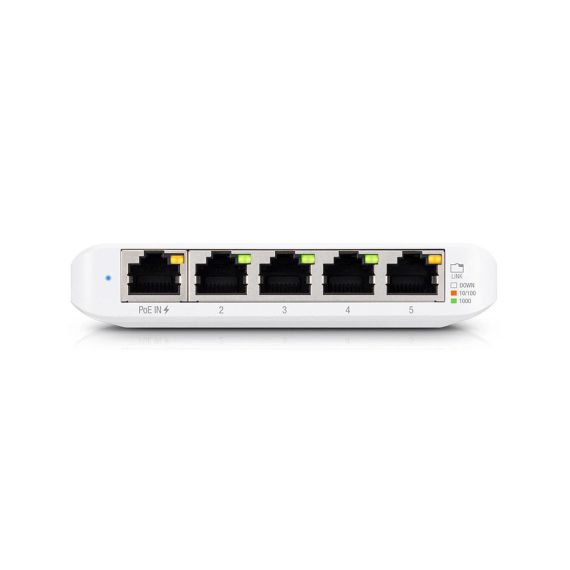 КОММУТАТОР UBIQUITI UNIFI SWITCH 5-PORTS (USW-FLEX-MINI), 5X10/100/1000 MBPS RJ45 PORTS, POWERED BY 802.3AF/AT POE OR USB TYPE C, NON-BLOCKING THROUGHPUT: 5 GBPS, SWITCHING CAPACITY: 10 GBPS (RETELISTICA SWITCH/СЕТЕВОЙ КОММУТАТОР)