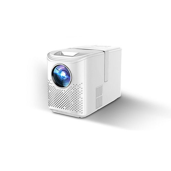 ПРОЕКТОР ASIO LED AY-4012 ANDROID WHITE PROJECTOR, VERTICAL SIZE, ANDROID, 4" LCD TFT, 16:9 & 4:3, 4200 LUMENS, 2500:1, 1280X720, SUPP. 1080P, LED LAMP 75W, LAMP LIFE: 50000 HOURS, PICT. SIZE: 0.88M - 5M, SPEAKERS 2X3W, HDMI/2XUSB/AV/AUDIO OUT