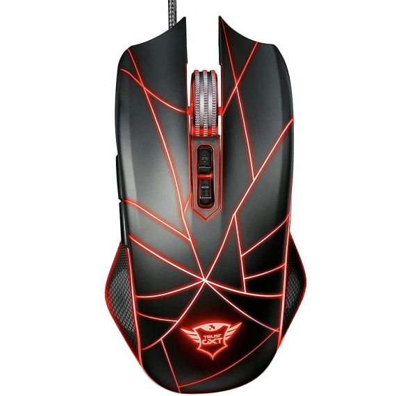 МЫШЬ ИГРОВАЯ TRUST GAMING GXT 160 TURE RGB MOUSE, 250 - 4000 DPI, 7 PROGRAMMABLE BUTTON, RGB LIGHTING, 1,7 M USB, BLACK