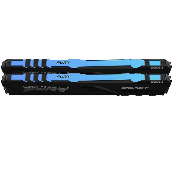 ОПЕРАТИВНАЯ ПАМЯТЬ 32GB DDR4 DUAL-CHANNEL KIT KINGSTON HYPERX FURY BEAST RGB KF436C18BBAK2/32 32GB (2X16GB) DDR4 PC4-28800 3600MHZ CL18, RETAIL (MEMORIE/ПАМЯТЬ)