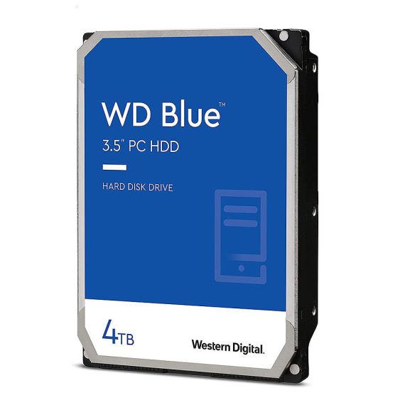 ЖЕСТКИЙ ДИСК 3.5 HDD 4TB WESTERN DIGITAL BLUE WD40EZAZ, 5400 RPM, SATA3 6GB/S, 256MB