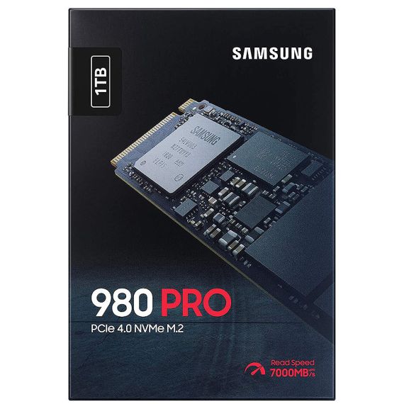 1TB SSD PCIE 4.0 X4 NVME 1.3C M.2 TYPE 2280 SAMSUNG 980 PRO MZ-V8P1T0BW, READ 7000MB/S, WRITE 6800MB/S