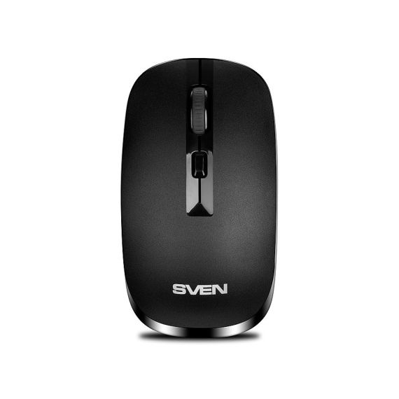 МЫШЬ SVEN RX-260W WIRELESS, OPTICAL MOUSE, 2.4GHZ, NANO RECEIVER, 800/1200/1600 DPI, USB, BLACK