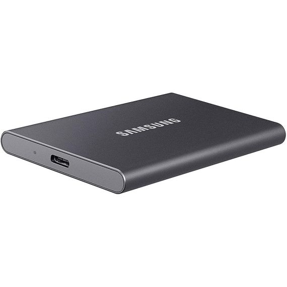 500GB SAMSUNG PORTABLE SSD T7 MU-PC500T/WW EXTERNAL SSD, BLACK, READ 1050 MB/S, WRITE 1000 MB/S, SHOCK RESISTANCE, USB 3.2 GEN.2/TYPE-C
