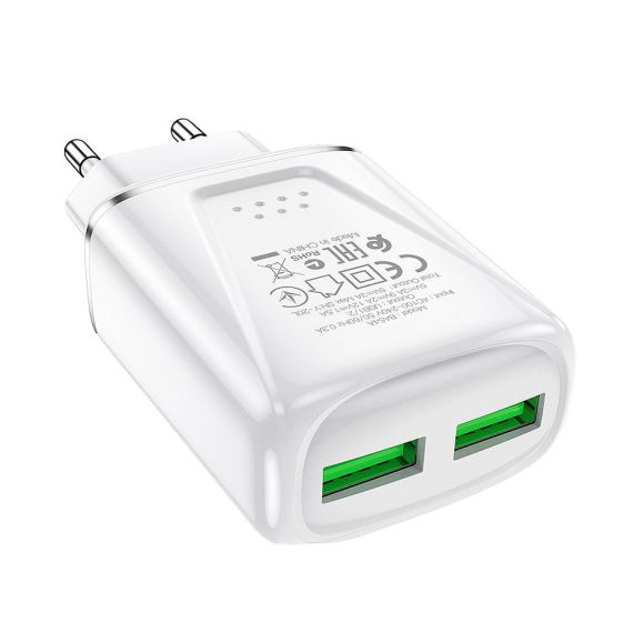 BOROFONE BA54A WIDE ROAD DUAL PORT QC3.0 CHARGER