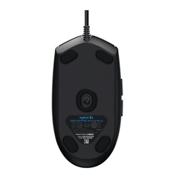 МЫШЬ ИГРОВАЯ LOGITECH GAMING MOUSE G203 LIGHTSYNC RGB LIGHTING, 6 PROGRAMMABLE BUTTONS, 200- 8000 DPI, BLACK, 910-005790 (MOUSE/МЫШЬ)