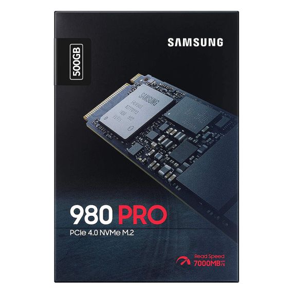 500GB SSD PCIE 4.0 X4 NVME 1.3C M.2 TYPE 2280 SAMSUNG 980 PRO MZ-V8P500BW, READ 6900MB/S, WRITE 6300MB/S