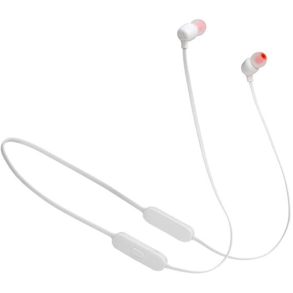 БЕСПРОВОДНЫЕ НАУШНИКИ С МИКРОФОНОМ ВНУТРИКАНАЛЬНЫЕ JBL TUNE T125BT WHITE BLUETOOTH WIRELESS IN-EAR HEADPHONES, 20HZ-20KHZ, 16 OHMS, 96DB, MICROPHONE, REMOTE, BT5.0, 120 MAH LITHIUM-ION POLYMER UP TO 16 HOURS, JBLT125BTWHT (CASTI CU MICROFON FARA FIR JBL /