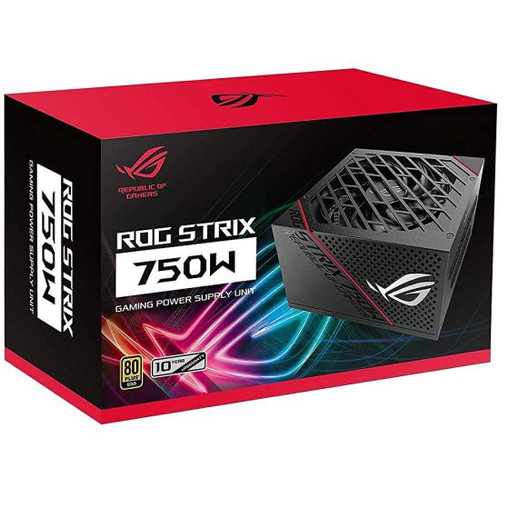 БЛОК ПИТАНИЯ 750W ATX POWER SUPPLY ASUS ROG-STRIX-750G, 750W, 80 PLUS GOLD, EPS12V, ROG HEATSINKS, 135MM AXIAL-TECH FAN, DUAL BALL FAN BEARINGS, 0DB TECHNOLOGY, FULLY MODULAR CABLES