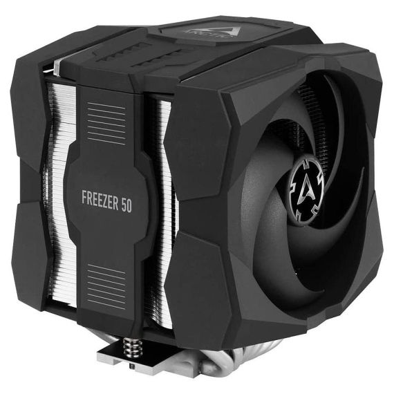 COOLER DUAL TOWER WITH A-RGB ARCTIC FREEZER 50, SOCKET AMD AM4, INTEL 1200, 1150, 1151, 1155, 1156, 2066, 2011