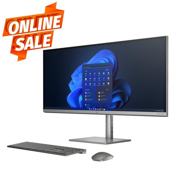 КОМПЬЮТЕР МОНОБЛОК 34 HP ENVY 34 ALL-IN-ONE SILVER, INTEL CORE I5-11400 2.6-4.4GHZ/16GB DDR4/SSD 512GB/NVIDIA GEFORCE GTX 1650 4 GB GDDR6X/ WEBCAM/ SPEAKERS 2X2.5W/ WI-FI 6+BT 5.2/ GIGABIT LAN/ 34 WUHD