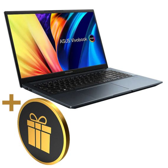 НОУТБУК 15.6 ASUS VIVOBOOK S 15 OLED K3502ZA BLACK, INTEL CORE I7-12700H 3.5-4.7GHZ/16GB/ SSD 1TB PCIE G4/INTEL IRIS XE GRAPHICS/WIFI 6 802.11AX/BT/USB TYPE-C/HDMI/USB 3.2/HD WEBCAM/ILLUMINATED KEYB./15.6 OLED 2.8K