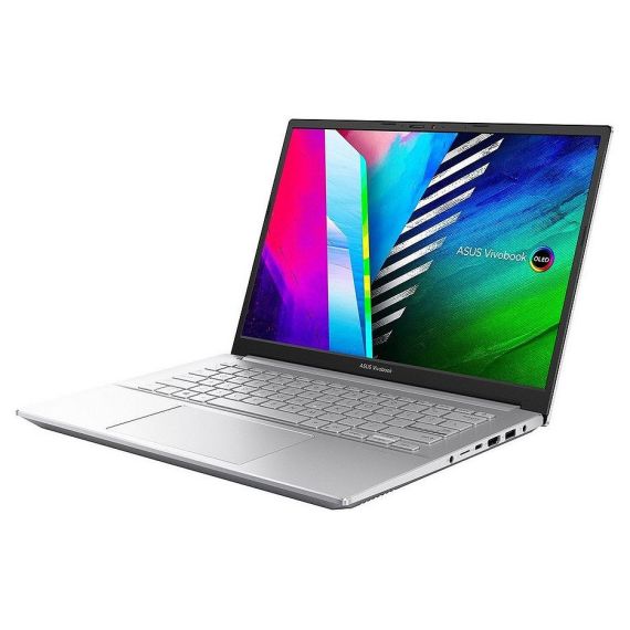 НОУТБУК 14 ASUS VIVOBOOK PRO 14 OLED M3401QA SILVER, AMD RYZEN 5 5600H 3.3-4.2GHZ/8GB/SSD 256GB/AMD RADEON/WIFI 6 802.11AX/BT5.0/USB TYPE C/HDMI/HD WEBCAM/ILLUMINATED KEYB./14 OLED WQXGA+ NANOEDGE (2880X1800)/NO OS M3401QA-KM113