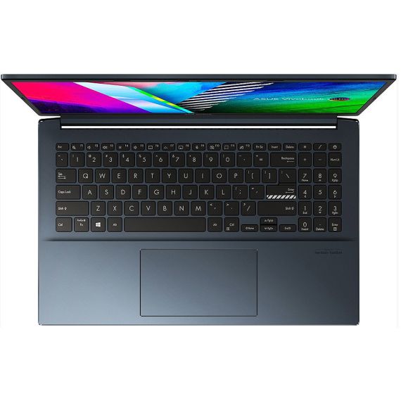 НОУТБУК 14 ASUS VIVOBOOK PRO 14 OLED M3401QA QUIET BLUE, AMD RYZEN 5 5600H 3.3-4.2GHZ/8GB/SSD 256GB/AMD RADEON/WIFI 6 802.11AX/BT5.0/USB TYPE C/HDMI/HD WEBCAM/ILLUMINATED KEYBOARD/14 OLED WQXGA+ NANOEDGE