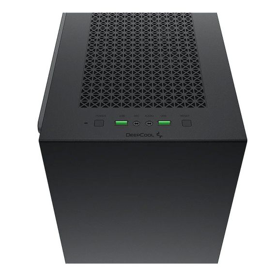 КОРПУС CASE MIDDLETOWER DEEPCOOL MACUBE 310 P BK ATX BLACK NO PSU, SIDE TEMPERED GLASS, 2XUSB3.0/AUDIOHD X 1/MIC X 1 PRE-INSTALLED: REAR: 1X120MM FAN