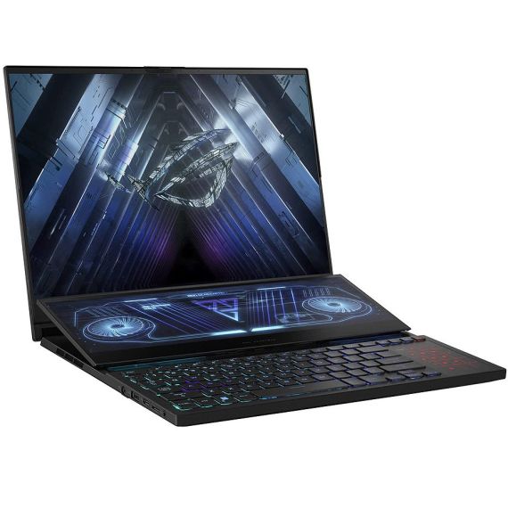 НОУТБУК 16.0 ASUS ROG ZEPHYRUS DUO 16 GX650RX, AMD RYZEN 9 6900HX 3.3-4.9GHZ/32GB DDR5/4TB SSD M.2 NVME/GEFORCE RTX3080TI 16GB GDDR6/WIFI 6 802.11AX/BT5.2/USB TYPE C/HDMI/BACKLIT RGB KEYB/16.0 4K WQXGA MINI LED-BACKLIT 165HZ (2560X1600)/14 4K SCREENPAD PL