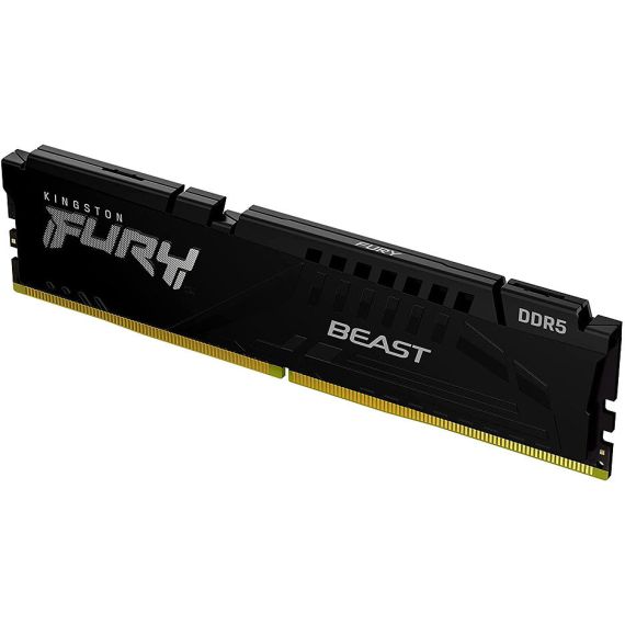 ОПЕРАТИВНАЯ ПАМЯТЬ 16GB DDR5 KINGSTON HYPERX FURY BEAST BLACK KF560C40BB-16 PC5-48000 6000MHZ CL40, RETAIL (MEMORIE/ПАМЯТЬ)