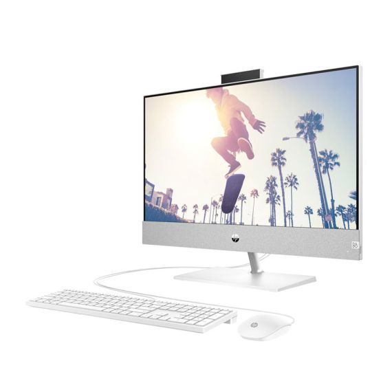 КОМПЬЮТЕР МОНОБЛОК 24 HP PAVILION 24-CA0004UR ALL-IN-ONE SILVER, AMD RYZEN 3 5300U 2.6-3.8GHZ/8GB DDR4/SSD 256GB/AMD RADEON GRAPHICS/WEBCAM/SPEAKERS 2X2.5W/WIFI 6+BT 5.2/GIGABIT LAN/23.8 FHD (1920X1080) IPS ANTI-GLARE/KEYBOARD & MOUSE/NO OS / 60P22EA/ ALL