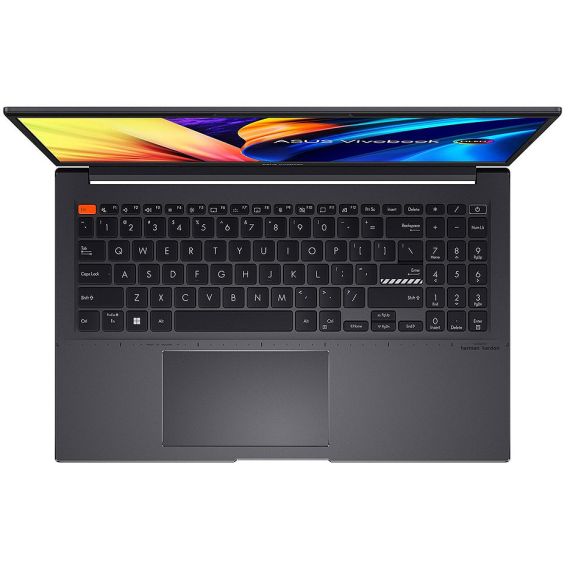 НОУТБУК 15.6 ASUS VIVOBOOK S 15 OLED K3502ZA BLACK, INTEL CORE I7-12700H 3.5-4.7GHZ/16GB/ SSD 1TB PCIE G4/INTEL IRIS XE GRAPHICS/WIFI 6 802.11AX/BT/USB TYPE-C/HDMI/USB 3.2/HD WEBCAM/ILLUMINATED KEYB./15.6 OLED 2.8K