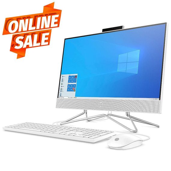 КОМПЬЮТЕР МОНОБЛОК 24 HP ALL-IN-ONE 24-DP1009UR SILVER, INTEL CORE  I5-1135G7 2.4-4.2GHZ/16GB DDR4/SSD 512GB/INTEL IRIS X GRAPHICS/WEBCAM HD/SPEAKERS 2X2W/WIFI 802.11AC+BT 4.2/GIGABIT LAN/23.8 FHD (1920X1080) IPS ANTI-GLARE/KEYBOARD & MOUSE/NO OS / 54Z92E