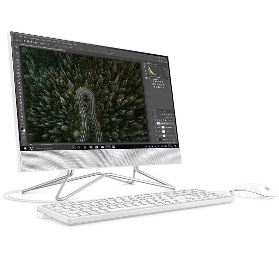КОМПЬЮТЕР МОНОБЛОК 24 HP ALL-IN-ONE 24-DP1015UR SILVER, INTEL CORE I7-1165G7 2.8-4.7GHZ/16GB DDR4/SSD 512GB/INTEL IRIS X GRAPHICS/WEBCAM HD/SPEAKERS 2X2W/WIFI 802.11AC+BT 5/GIGABIT LAN/23.8 FHD