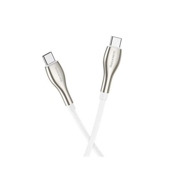 КАБЕЛЬ BOROFONE BU29 EXQUISITE CHARGING DATA CABLE FOR TYPE-C 1.2M, WHITE 753625