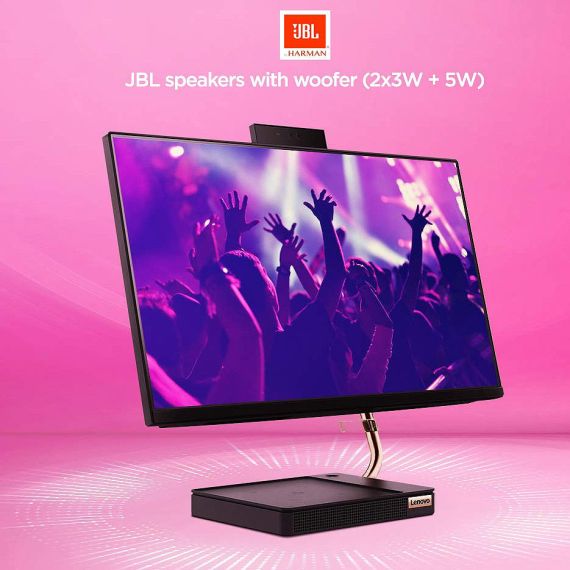 КОМПЬЮТЕР МОНОБЛОК 23.8 LENOVO IDEACENTRE AIO 5 24IOB6 BLACK, INTEL CORE I7-11700T 1.4-4.6GHZ/16GB DDR4/SSD 256GB + 1TB HDD/INTEL UHD GRAPHICS 750/WEBCAM HD/SPEAKERS 2X3W+5W/WIFI 802.11AX+BT 5.0/GIGABIT LAN/23.8 FHD IPS