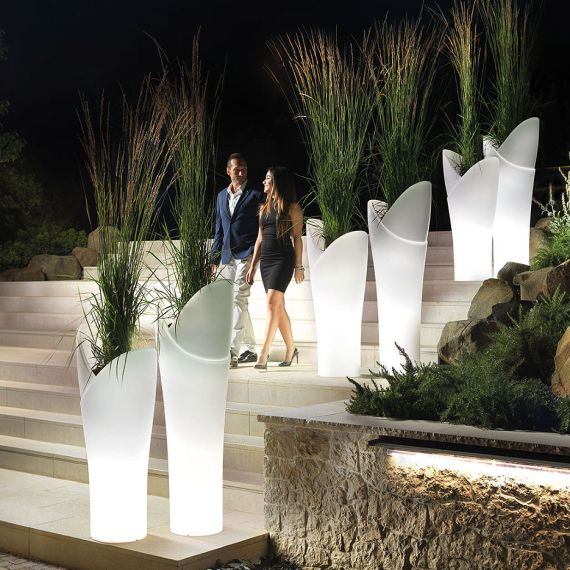 КАШПО ВАЗА УЛИЧНАЯ С ПОДСВЕТКОЙ LYXO ASSIA CACHE-POT H 115 CM WITH LED LIGHT OUTDOOR - WIRE CH360-L00115