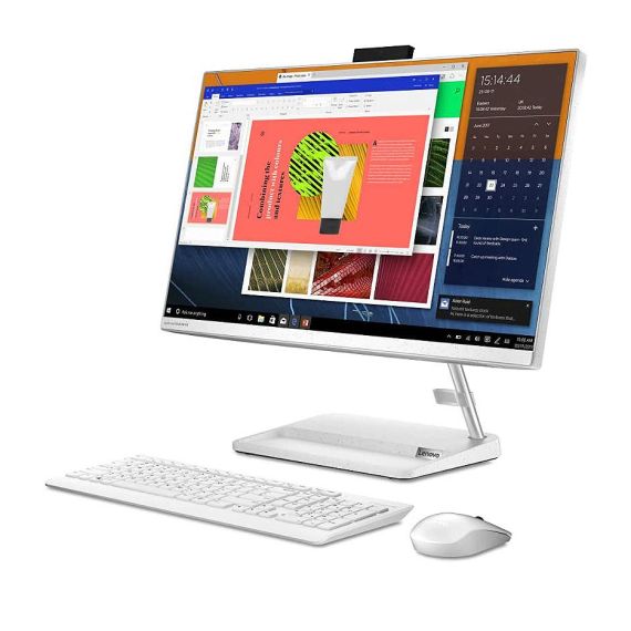 КОМПЬЮТЕР МОНОБЛОК 27 LENOVO IDEACENTRE AIO 3 27ITL6 WHITE, INTEL CORE I5-1135G7 2.4-4.2GHZ/16GB DDR4/SSD 512GB/INTEL IRIS XE GRAPHICS/WEBCAM HD/SPEAKERS 2X3W/WIFI 802.11AX+BT 5.0/GIGABIT LAN/27 FHD IPS