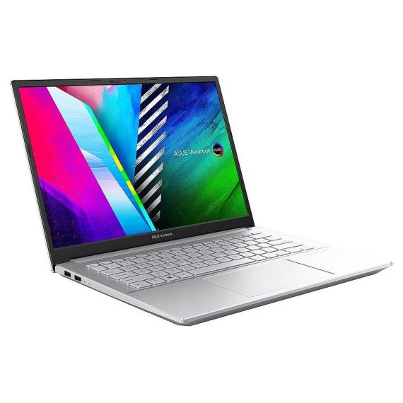 НОУТБУК 14 ASUS VIVOBOOK PRO 14 OLED M3401QA SILVER, AMD RYZEN 5 5600H 3.3-4.2GHZ/8GB/SSD 256GB/AMD RADEON/WIFI 6 802.11AX/BT5.0/USB TYPE C/HDMI/HD WEBCAM/ILLUMINATED KEYB./14 OLED WQXGA+ NANOEDGE (2880X1800)/NO OS M3401QA-KM113