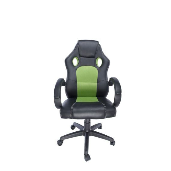 GAMING CHAIR SPACER  SPCH-CHAMP-GRN  BLACK-GREEN, SYNTHETIC PU + TEXTIL, 120 KG MAX