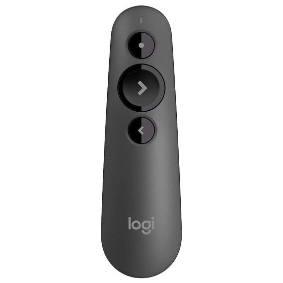 БЕСПРОВОДНОЙ ПРЕЗЕНТЕР LOGITECH R500 BLACK LASER PRESENTATION REMOTE 2.4 GHZ WIRELESS, UP TO 20-METER RANGE, BATTERY INDICATOR, RED LASER POINTER, BLUETOOTH & 2.4GHZ WIRELESS CONNECTION, 910-006520