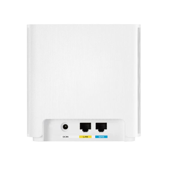 БЕСПРОВОДНОЙ WIFI РОУТЕР ASUS ZENWIFI XD6 WIFI SYSTEM (XD6 2 PACK), WHITE, WIFI 6 802.11AX MESH SYSTEM, WIRELESS-AX5400 574 MBPS+4804, DUAL BAND 2.4GHZ/5GHZ FOR UP TO SUPER-FAST 5.4GBPS, WAN:1XRJ45 LAN: 3XRJ45 10/100/1000 (ROUTER WIRELESS WIFI/БЕСПРОВОДНО