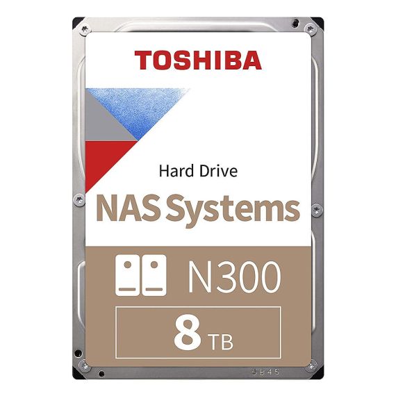 ЖЕСТКИЙ ДИСК 3.5 HDD 8TB TOSHIBA NAS STORAGE N300 HDWG480UZSVA 7200 RPM SATA3 6GB/S 256MB